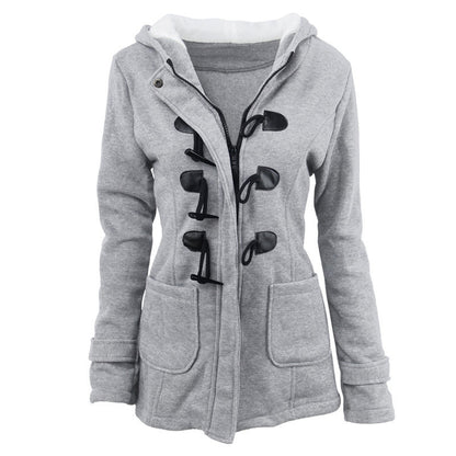 Livia™ Vintage Buckle Hooded Jacket Davin Luxe