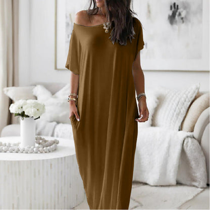 Oversized Off-Shoulder Dress