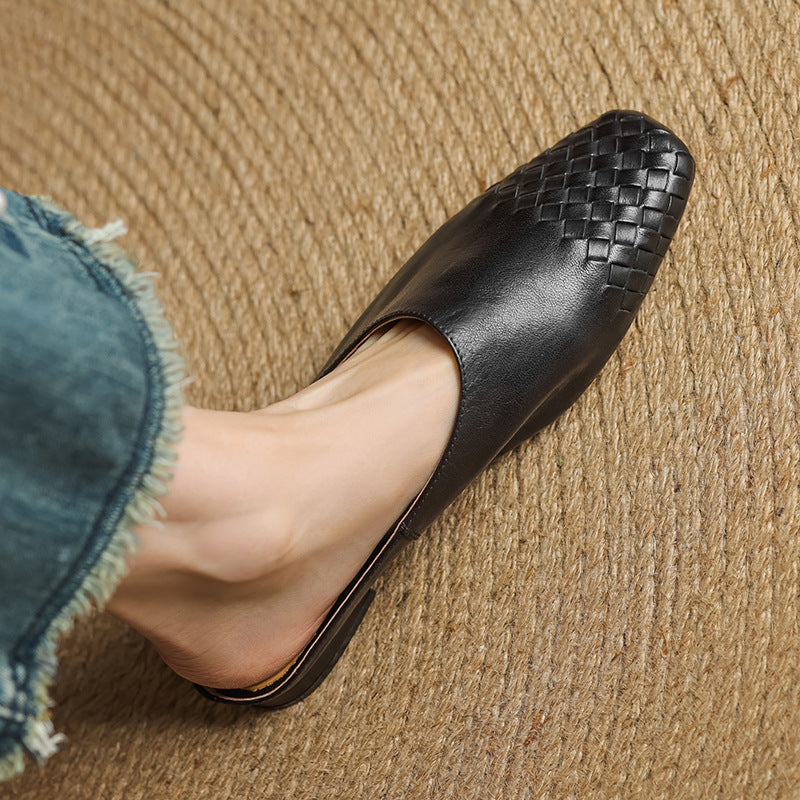 Helma Genuine Leather Mules