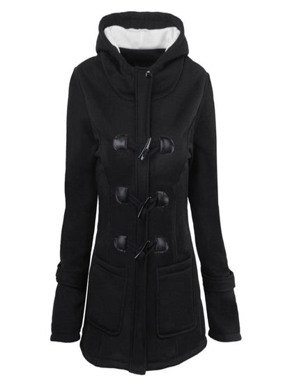 Livia™ Vintage Buckle Hooded Jacket Davin Luxe