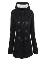 Livia™ Vintage Buckle Hooded Jacket Davin Luxe