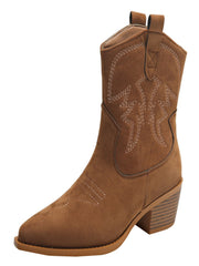Daphne™ Western Cowboy Ankle Boots Davin Luxe