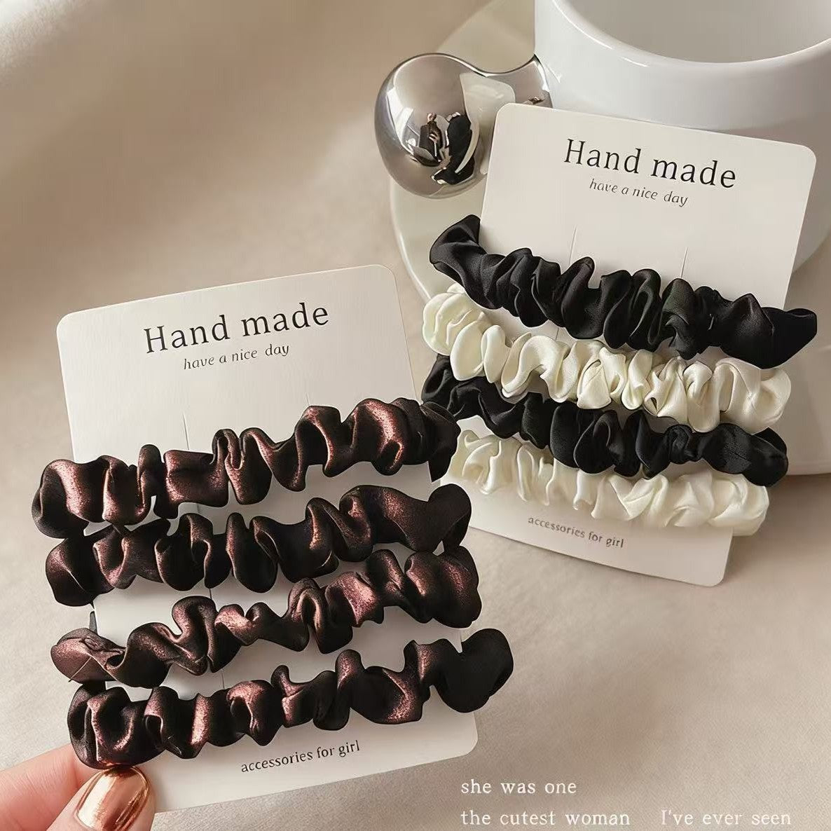 Free Gift - Luxury Satin Scrunchie Set (6 Pack)
