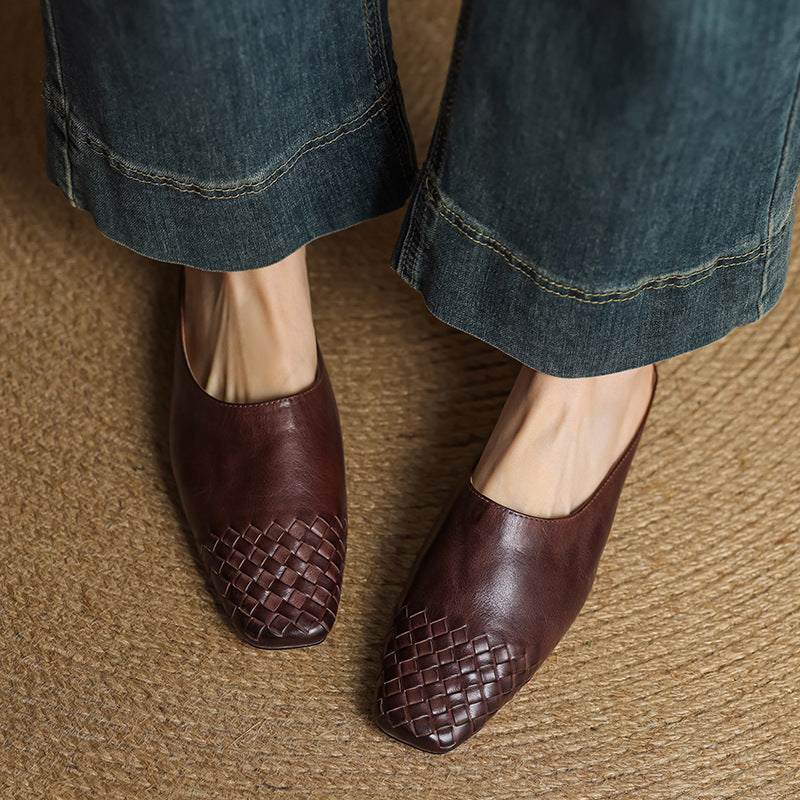 Helma Genuine Leather Mules