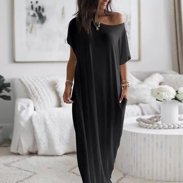 Oversized Off-Shoulder Dress