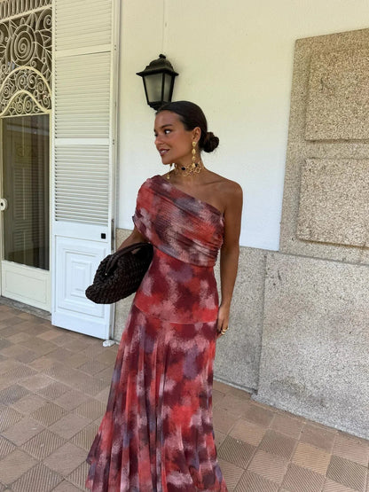 Toledo Elegant One-Shoulder Dress