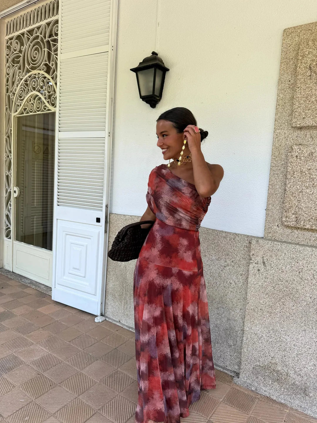 Toledo Elegant One-Shoulder Dress