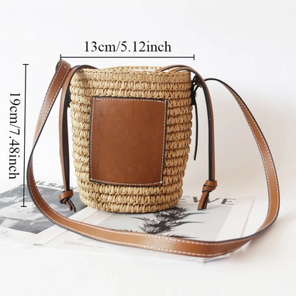 Drawstring Cylinder Women's Shopping Bags