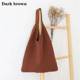 Indie - Knitting Solid Color Bag