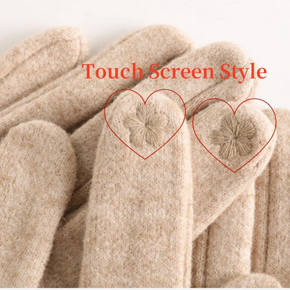 Cashmere-Blend Touchscreen Gloves