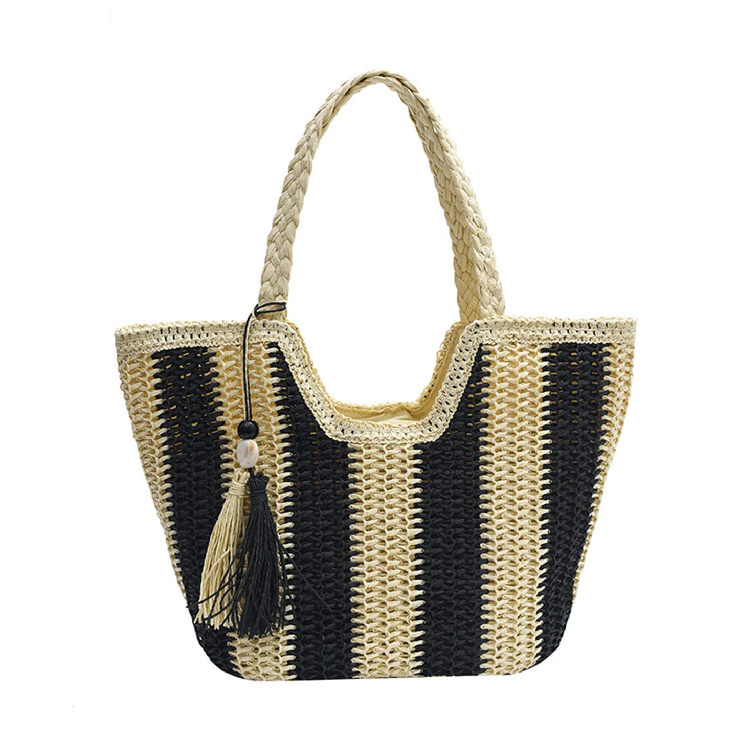 Leisure Straw Woven Carrier Bag