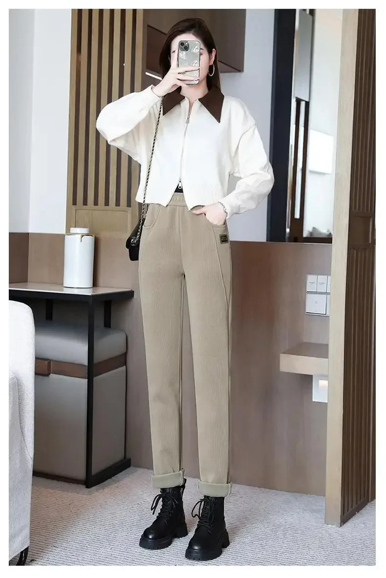 Women’s High-Waist Thermal Trousers