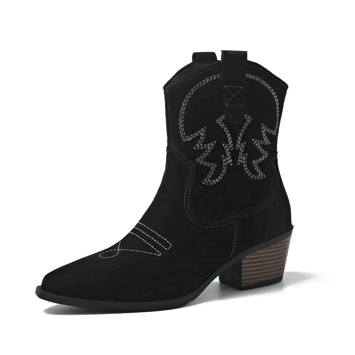 Daphne™ Western Cowboy Ankle Boots Davin Luxe