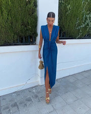 Seraphina-Elegant Pleated Dress