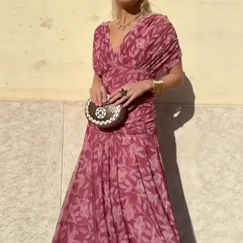 Laluna® | Elegant Dress With V-Neckline