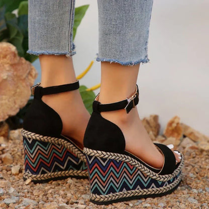 Florénia - Boho Wedge Sandals
