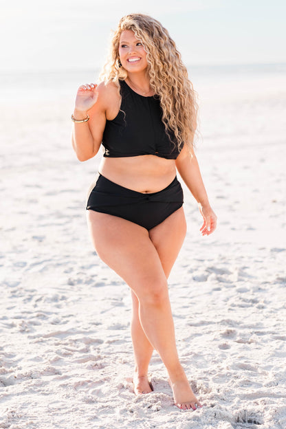 Swim With Me Swim Top, Black
