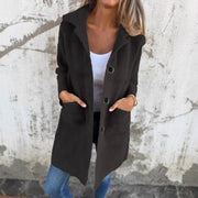 MARCE | Casual Single-Breasted Thick Coat with Lapels Davin luxe