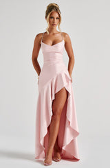 Davin Luxe Backless Ruffles Irregular Dress Summer Fashion