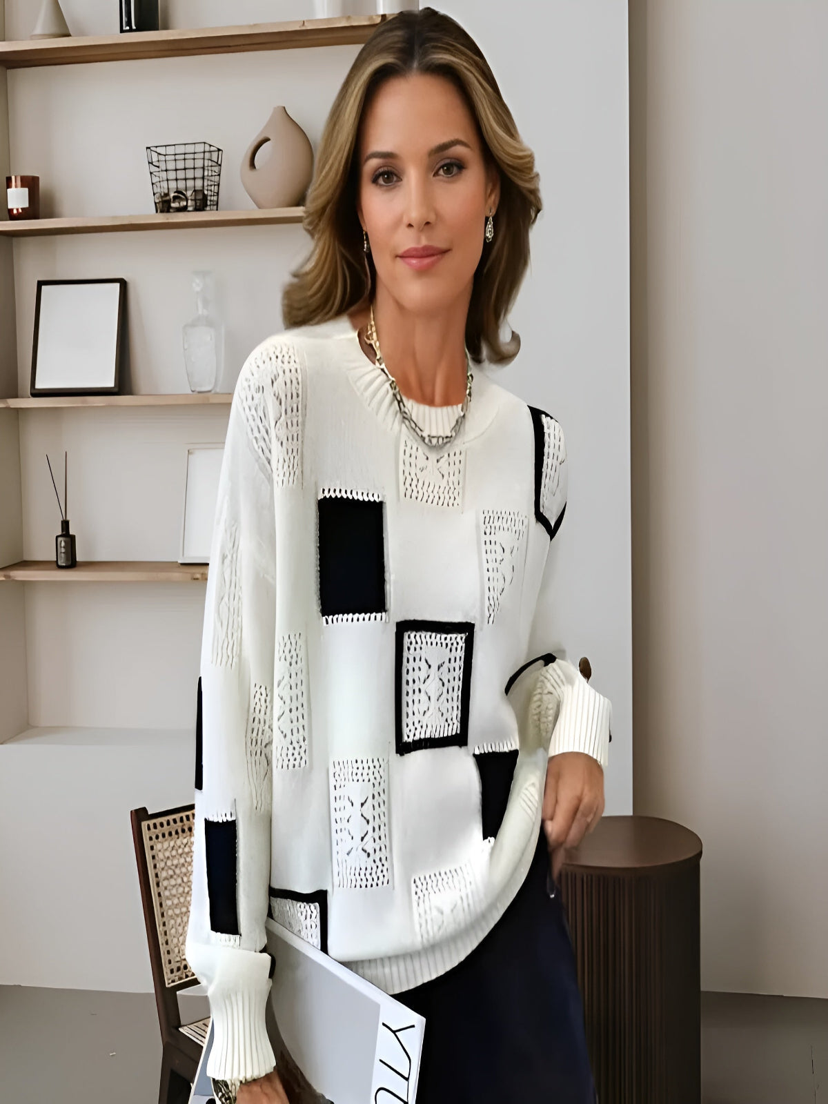 Callie™ | Classic Patterned Pullover Aurora London