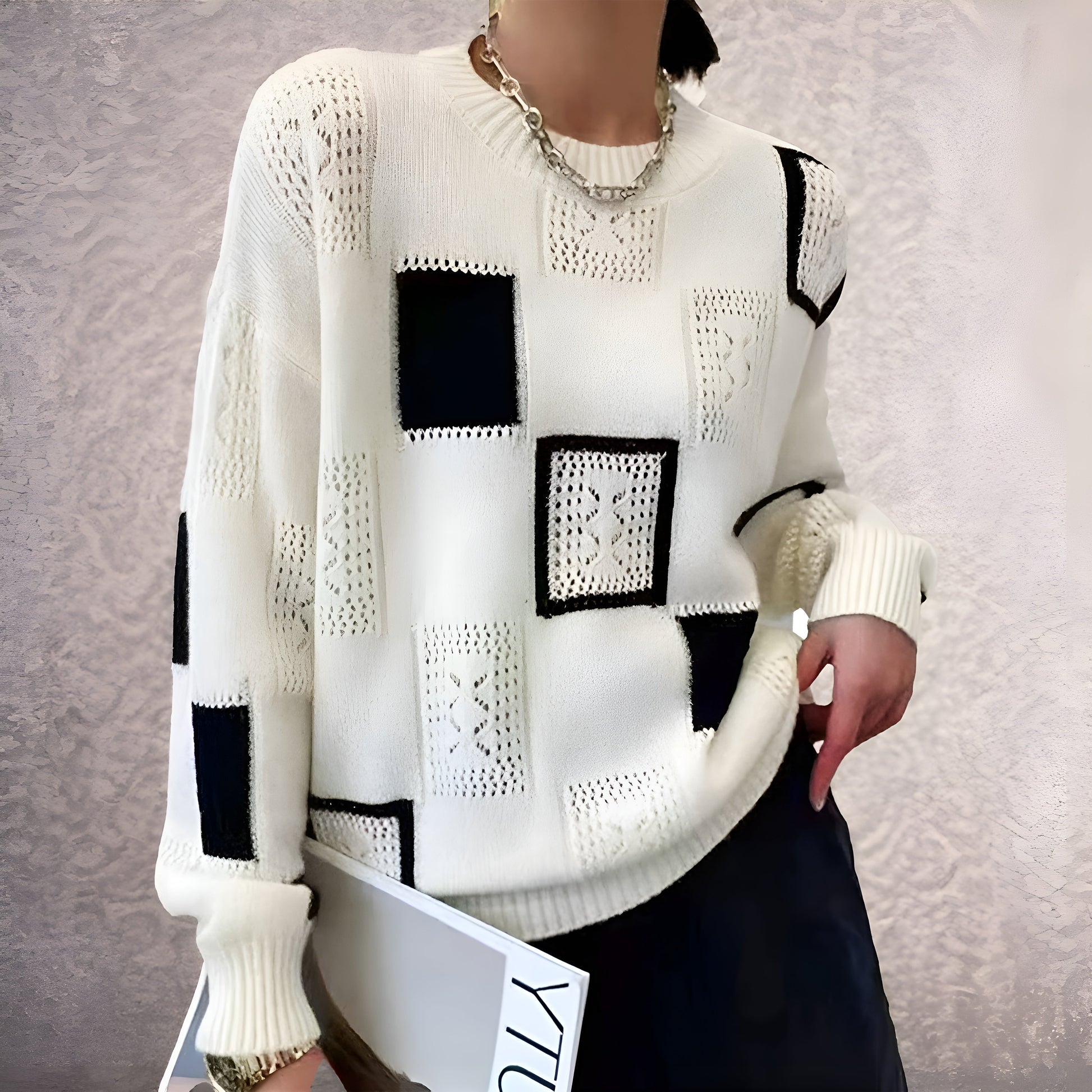 Callie™ | Classic Patterned Pullover Aurora London