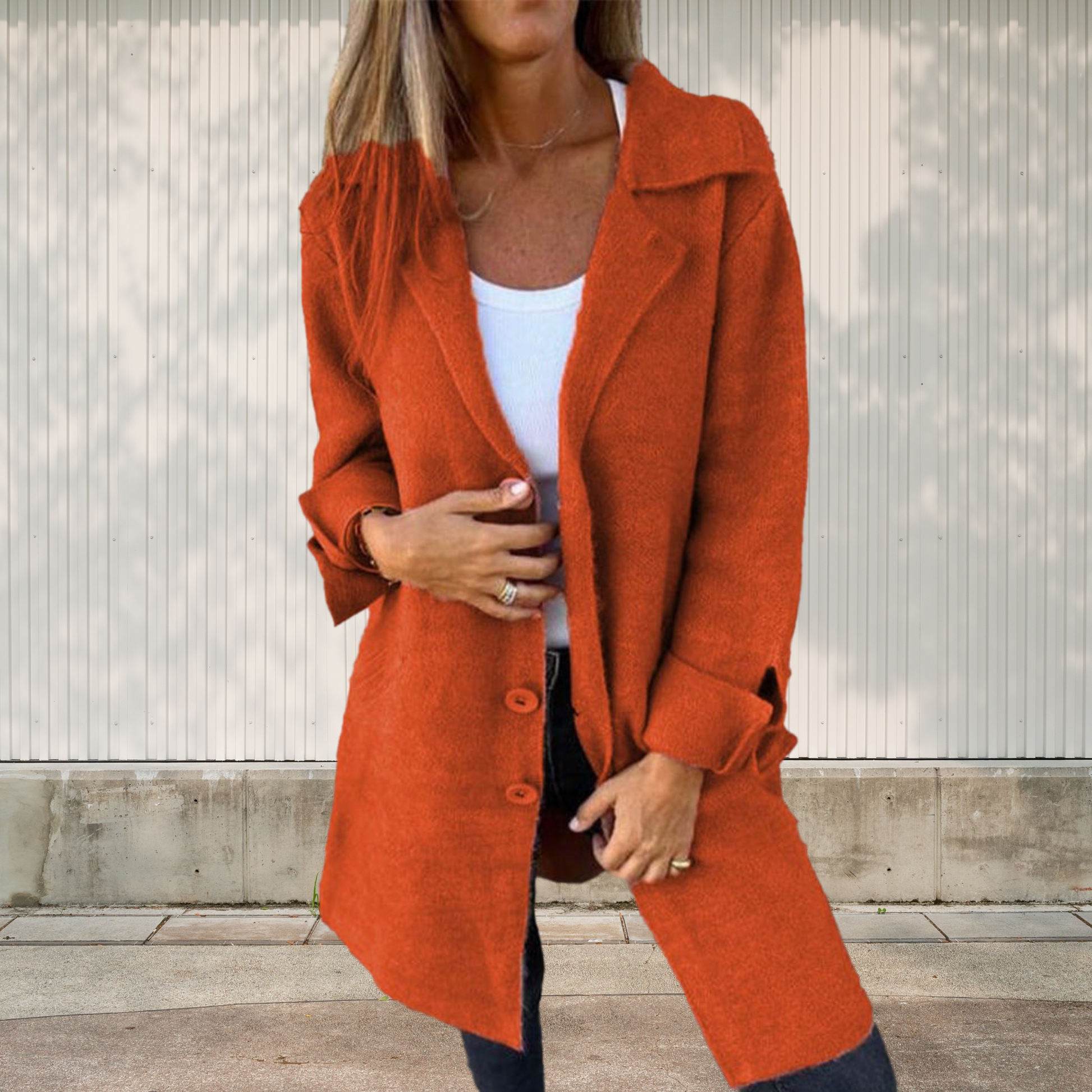 Cleo™ Classic Button-Up Coat Davin lUXE