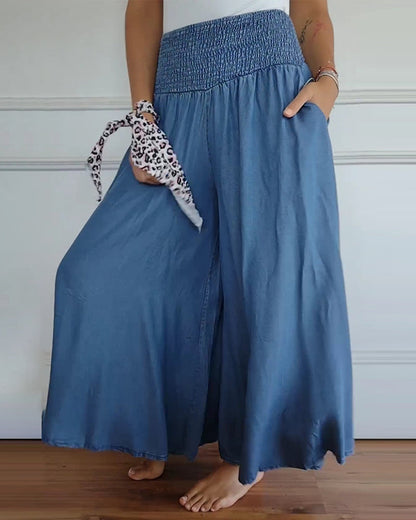 Oriantha - Pants with Elastic Waist