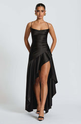 Davin Luxe Backless Ruffles Irregular Dress Summer Fashion