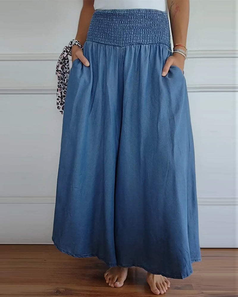 Oriantha - Pants with Elastic Waist