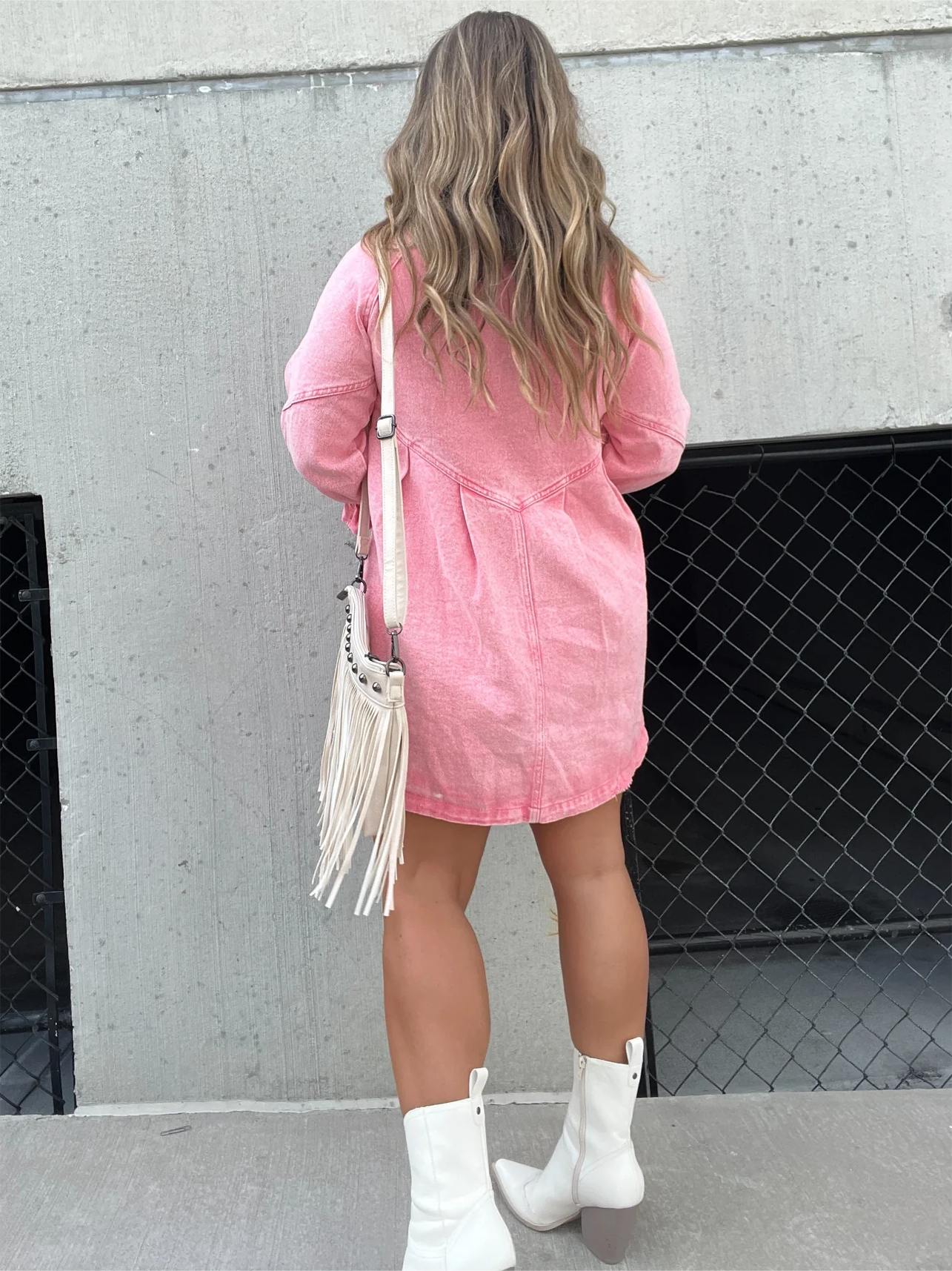 Davin™ Puff Sleeve Denim Dress