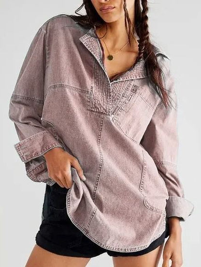 Davin™ Denim V-Neck Shirt