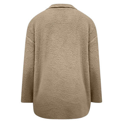 Cozy Button-Up Coat Davin lUXE