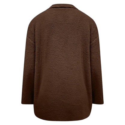 Cozy Button-Up Coat Davin lUXE