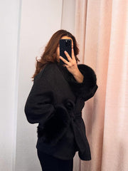 Grace Faux Fur Coat Davin luxe