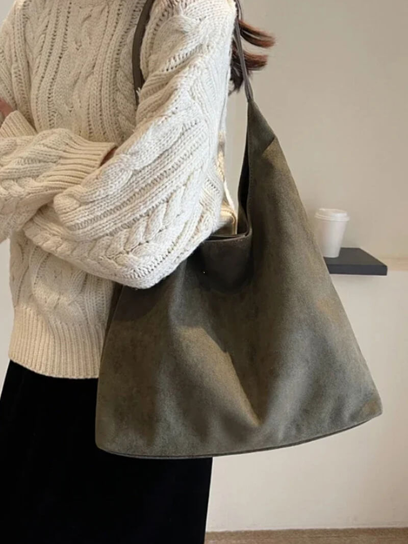 Jenna suede bag davin luxe