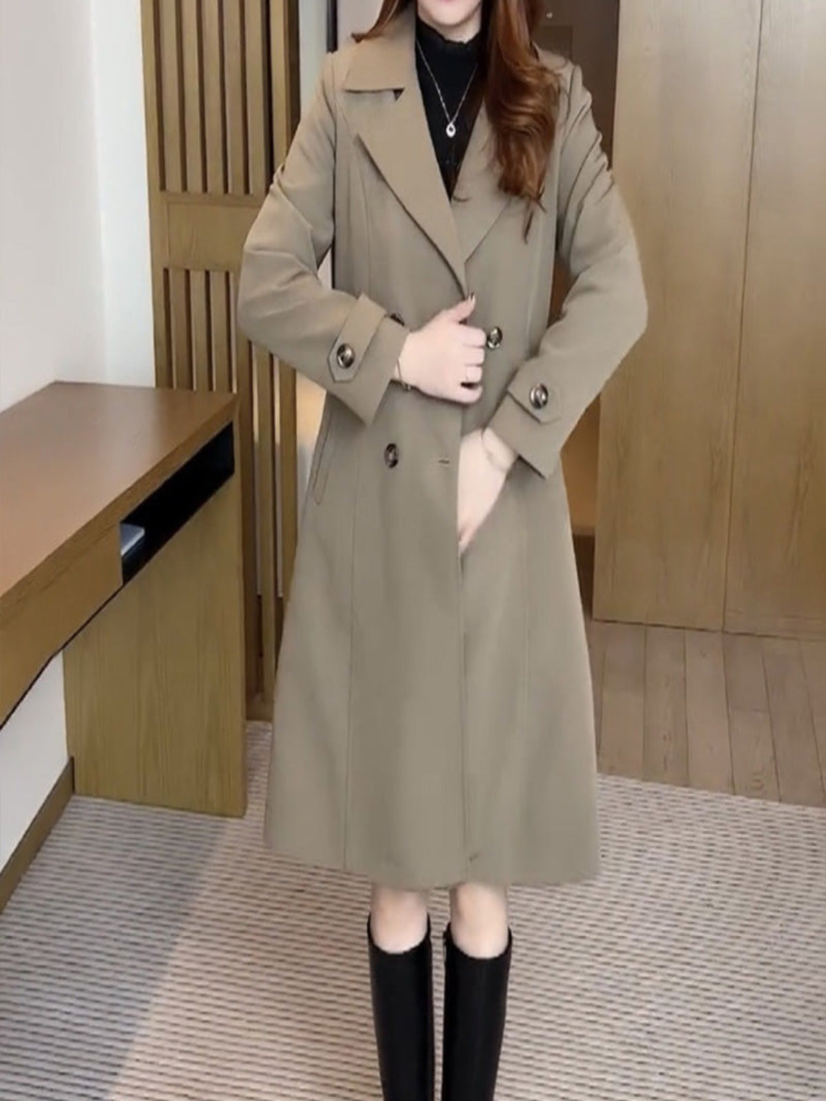 Odessa™ Elegant Trench Coat Davin lUXE