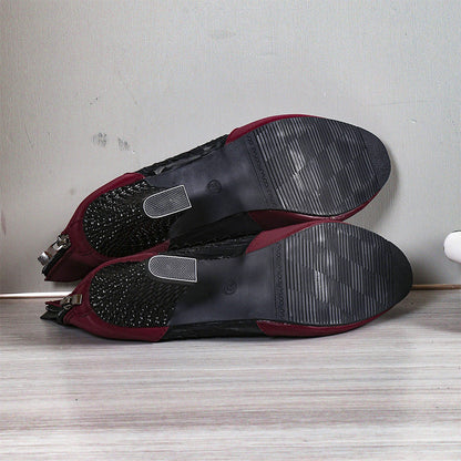 Elegant Lace Heel Sandals