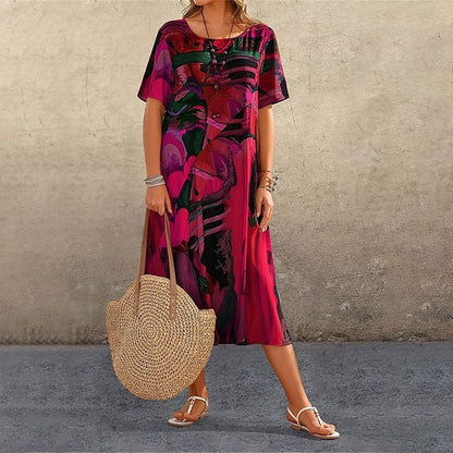 Tropical Breeze Silk Dress