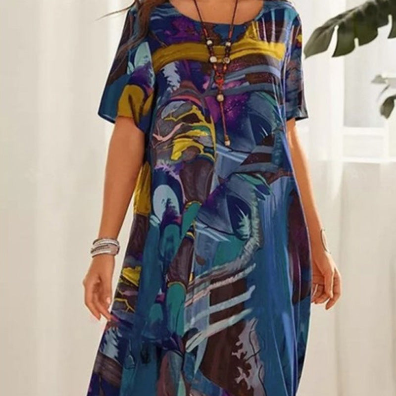 Tropical Breeze Silk Dress