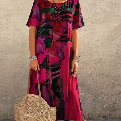 Tropical Breeze Silk Dress