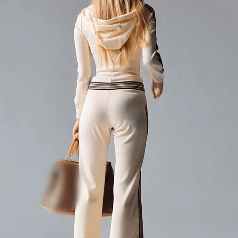 Chic Sport Luxe Hooded Jumpsuit