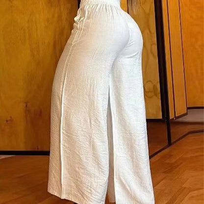 High-Waist Wide-Leg Trousers
