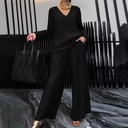 Elegant Wide-Leg Lounge Set