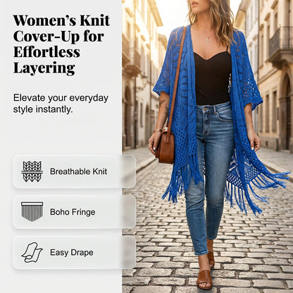 Coastal Breeze Knit Cover-Up