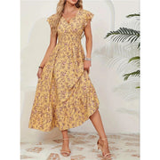 BloomAura™ Luxe Floral Maxi Dress